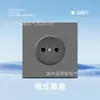 Tipo 86 Comercio Exterior Estilo Europeo Dos Agujeros Estándar Francés Socket Ruso 16A Panel de Doble Socket Europeo Estilo Alemán