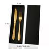 Set de cuatro piezas de cuchillo, tenedor y cuchara de acero inoxidable 410 con estampado de piel de serpiente transfronterizo, creativo estilo occidental, cuchillo dorado para bistec, set de regalo para hotel