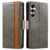 Funda de Piel para Teléfono con Ranura para Tarjeta, Estilo de Negocios, Modelos Empalmados A25E/A56/A36/A55 para Samsung A57/A17