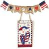 Novo Dia da Independência Americana de Madeira Retangular Artesanato de Madeira Listado Decoração para Casa Pingente Artesanato