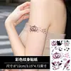 Tatuagem Temporária Adesivo de Demônio Abóbora de Halloween Y2K-Milênio Rosa Fluorescente Retro Duradoura à Prova d'Água para Braços e Pernas de Homens e Mulheres