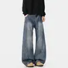 Novedad Otoño/Invierno 2026 Jeans Rectos de Moda Estilo Coreano Vintage para Hombre Tela de Mezclilla de Bambú 320g Pantalones Largos para Hombre