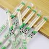 Palillos desechables de bambú especiales para restaurante, para llevar comida rápida, palillos sanitarios, vajilla económica y práctica para el hogar, para comida rápida redonda.