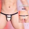 Tanga Sexy de Encaje Apasionado Transparente de Alta Elasticidad con Tirantes Brillantes de Hombro Cintura Baja Transpirable Forma de T Ropa Interior Sexy para Transvestite