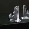 Suporte Transparente Pequeno para Exibição de Moedas Suporte para Exibição de Moedas Comemorativas Medalhas Comemorativas Caixa Pequena Redonda Caixa Pequena Quadrada Suporte Triangular