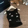 Camisola con lazo y almohadilla en el pecho para mujer, estilo nuevo de verano, estilo único, elegante y ajustado, para uso interior.