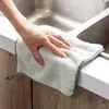 Trapo de cocina trapo de limpieza de cocina sin pelusa absorbente rejilla de piña trapo toalla cuadrada pequeña colgante toalla de mano de forro polar de coral