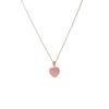 Collar Colgante de Cristal Rosa Fresa Melocotón para Mujer Diseño Mori Nicho Sentido de la Moda Novia Flor de Melocotón Cadena Avanzada para Clavícula