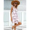 Vestido de Alça Estampado Slim-Fit Moda Europeia e Americana Amazon Transfronteiriço 2026 para Mulheres
