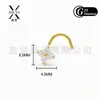 Piercing de aleación de titanio F136 G23 moda trendy barra en S stud nasal con forma de flor de corona para comercio exterior transfronterizo