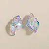 Veneer de Resina Transparente con Dibujo de Estrella Degradada, Cuentas con Agujero Pasante, Cuentas Sueltas, Accesorios para Joyería DIY, Lote al Por Mayor