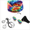 Accesorios de Disfraz Hippie de los años 60 Diadema de Girasol Gafas Redondas y Collar de Cincel de Paz Aretes traje