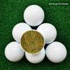 Fornecimento direto da fábrica de bola de golfe de duas camadas de pu, bola de jogo de longa distância em bola de PU sarin