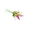 Producto Terminado de Flor de Hilo Tejida a Mano Transfronteriza, Flor Artificial para Decoración del Hogar, Adorno de Escritorio, Lavanda de Hilo de Ganchillo