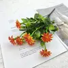 Nuevo ramo artificial pequeño de margaritas, flores secas de manzanilla, flores artificiales, flores de seda para decoración de sala de estar y mesa de comedor, accesorios para picnic y fotografía