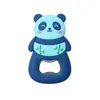 Abrebotellas de Goma Blanda de PVC con Forma de Panda Personalizado Dibujo Animado 3D Magnético para Cerveza Creativo Imán para Nevera Hecho a Medida con tu Propio Diseño