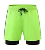 Pantalones Cortos Deportivos Casuales para Exteriores de Secado Rápido Directo de Fábrica Transpirables Alta Elasticidad Correr Baloncesto Entrenamiento Falsos de Dos Piezas Pantalones de Fitness