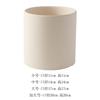 Vaso de flores de cerâmica queimada simples, lobo verde, vaso carnudo, vaso de cerâmica grossa branca, orquídea, diâmetro grande com bandeja