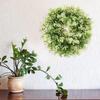 Venta al por mayor de fábrica decoración colgante de puerta y ventana corona simulación hoja de eucalipto blanco corona pequeña decoración para el hogar planta de simulación flor falsa