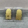 Shenzhen Shuibei Mismo Estilo Oro Puro 999 Tesoro de la Fortuna Aleación Gato de la Suerte Adhesivo Dorado para Teléfono Móvil para Atraer Riqueza Tienda de Oro