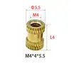 Tuerca de Cobre Termofusible Moleteada M4, Tuerca Moleteada Patrón Piña, Tuerca Moleteada Termofusible, Tuerca Moleteada Estampada, Tapa de Tuerca