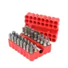 Juego combinado de 33 piezas de cabeza de lote hueca, lote de viento, destornillador eléctrico, cabeza de destornillador con forma, cabeza de lote hexagonal de flor de ciruelo