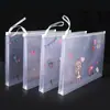 Bolsa transparente gruesa para documentos, bolsa con cremallera de PP, bolsa para archivos, estuche para lápices para estudiantes de primaria y secundaria, bolsa de almacenamiento portátil A4, al por mayor