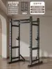 Rack Completo para Sentadillas Equipo de Fitness Barra de Dominadas para el Hogar Barra Olímpica Press de Banca Protección Integrada Rack de Potencia Comercial