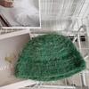Nicho designer lã cor misturada chapéu de malha crianças outono e inverno coreano ins malha quente chapéu de lã para rosto pequeno