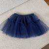 Falda de Tul en Capas para Niñas 2025 Primavera y Otoño Nuevo Estilo Coreano Versátil Moderna Falda con Flecos para Bebés