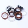 Anillos de Ágata Natural Roja, Negra y Blanca, Anillos de Calcedonia, Unisex, Diámetro Interior Aproximadamente 16-18 mm, Ancho 6 mm, Mayoreo