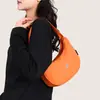 Bolsa Leve para Dumpling Macaron 2026 Nova Bolsa Transversal Casual de Nylon para Mulheres Versátil Pequena Bolsa de Ombro Crescente