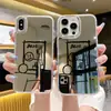Produto popular de comércio exterior: linhas simples, personalizado, melhor capa de celular com espelho para selfie e maquiagem para iPhone 17 Pro Max, capa rígida