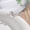 Anillo Liso Estilo Ins Sólido Abierto Anillo de Plata Esterlina 925 para Mujer Simple Lujo Ligero Versátil Elegante Anillo de Dedo para Comida Anillo Distintivo