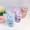 Yugui perro nuevo termo tazas para niñas alto valor de color vaso de agua para niños 316 niñas de escuela vaso con pajita ing