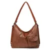 Bolso Cruzado Retro de Moda de Doble Uso, Bolso Grande de Capacidad para el Trabajo, Bolso de Hombro Multifuncional de Gama Alta para Mujeres de Mediana Edad
