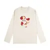 2025 Nueva Camiseta de Algodón Puro de Manga Larga para Otoño e Invierno Camiseta de Capa Interior para Mujer Camiseta de Color Puro Estilo Coreano Cuello Redondo Top Holgado