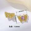 Preservação da Cor Método Antigo Anéis de Ouro e Ametista Transportando Contas Acessórios para Colar DIY Feito à Mão Pulseira Joias Estilo Nacional
