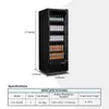 Gabinete Exhibidor Refrigerado para Bebidas Dukers Certificado CE Gabinete Comercial para Cerveza Congelador Profundo Congelador Vertical Estándar Americano