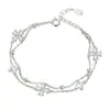 Pulseira de Trevo de Quatro Folhas da Sorte para Mulheres, Design de Nicho Estilo Ins, Acessório de Moda Leve de Luxo de Alta Qualidade, Pulseira Versátil para Presente