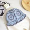 Chapéu de Pescador Infantil Japão Estilo Hyun Ya Chapéu de Lã Crochê Feito à Mão Doce Bonito Aba Pequena Chapéu de Tricô Vintage Vazado