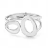 Pulseras Populares Transfronterizas Europeas y Americanas Ins Normcore Pulseras con Patrón de Onda Asimétrico Pulseras Metálicas Brillantes Joyería para Mujer