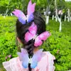 Pasador de Mariposa Móvil Alas Headdress Súper Hada Infantil Pasador Popular Accesorios para el Cabello Niña Princesa Lazo Inteligente