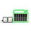Iluminación Solar Sistema Pequeño Combo de Luces con Panel Solar, 1 a 3, con Salida USB, Luz de Emergencia, Impermeable
