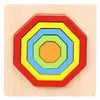 Quebra-cabeça 3D tridimensional fazendo brinquedos de madeira para crianças quebra-cabeça de educação infantil blocos de construção inteligência quebra-cabeça feito à mão atacado