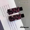 Novo Prendedor de Cabelo Lateral Colorido com Strass Estilo Coreano 2026, Grampo Elegante e Versátil para Prender Cabelos Soltos