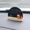 Tarjeta de Aparcamiento para Coche, Placa con Número de Teléfono para Mover el Coche, Adornos Retro Personalizados Creativos, Pizarra Pequeña, Placa de Matrícula Temporal para Mover el Coche