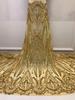 Tecido de Renda Bordado com Lantejoulas e Malha Novo Estilo Tecido para Vestido Moda Qipao Renda Fashion Lacemn2333