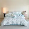 Novo estilo simples espessado outono e inverno jacquard em relevo veludo de leite pelo de coelho conjunto de quatro peças para dormitórios estudantis, conjunto de três peças