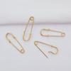 Broche de alfiler de oro de 14 quilates que conserva el color, accesorios de ropa, material para accesorios de ropa hechos a mano DIY, broche al por mayor